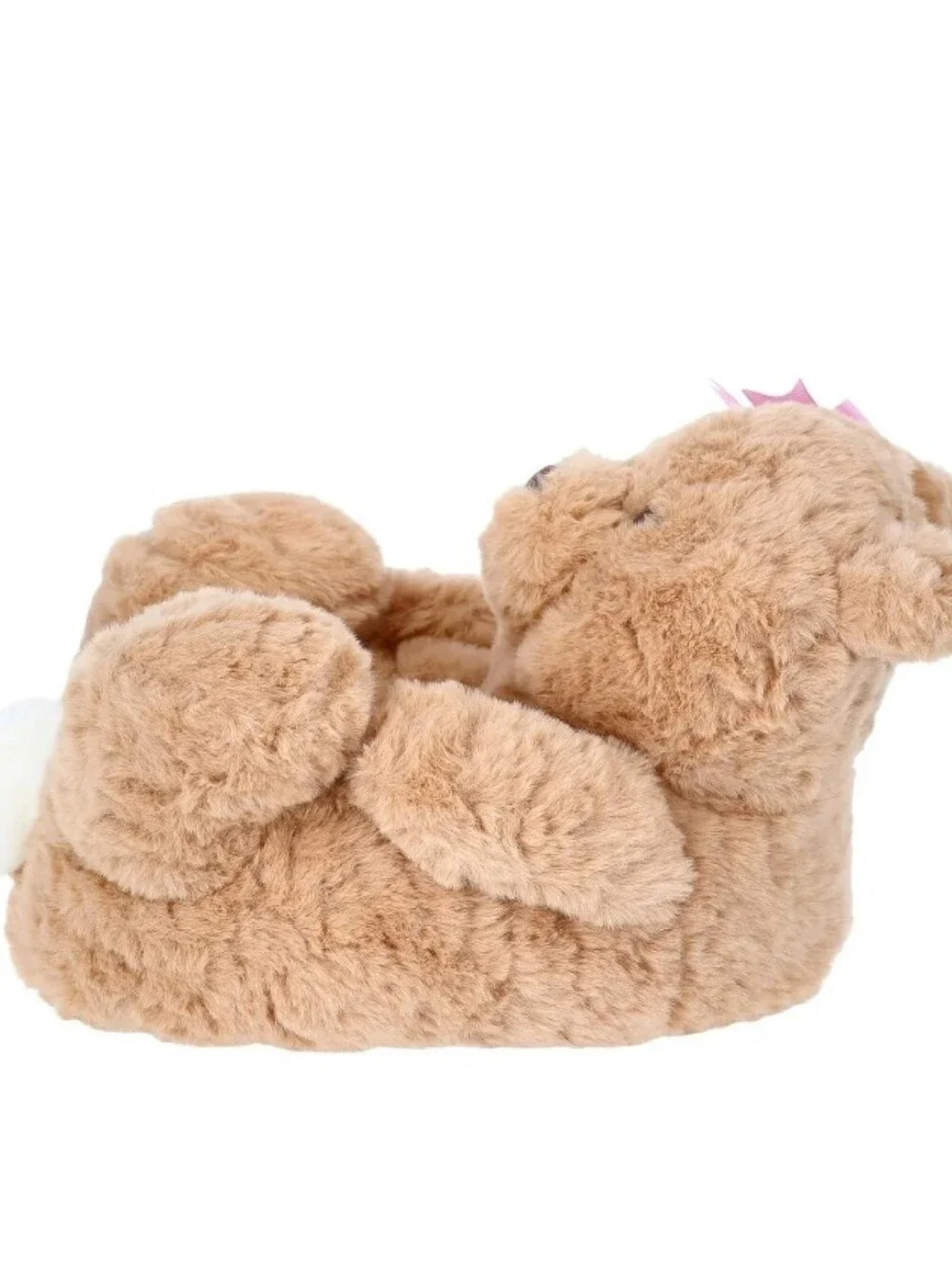 Wonder Nation Toddler Girls Plush Teddy Bear Slippers Size 9-10